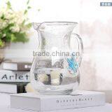 Hand Blown Glass Pitcher With Sea Star thumbnail-1