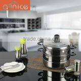 Multi-layer Stainless Steel Steamer Cooking Pot With Steel Lid Bakelite Handles