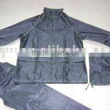 Qiaowei OEM Hot Sale Unisex Navy PVC Waterproof Rainsuit thumbnail-1