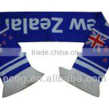 100% Acrylic Knitted Jacquard Soccer Team Scarf