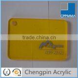 Yellow Color Transparent Ceiling Acrylic Sheet