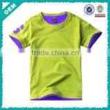 hotsale children combined cotton t shirt, boy kid t shirt with printing on sleeve