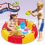 Hot Summer Products Plastic Sand Box Toys Beach Castle Wall Toy Set thumbnail-1