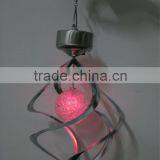 Multi Color Changing Saturn Wind Spinner Solar Hanging Garden Light Outdoor Solar Wind Chime Light Wind Spinner Light