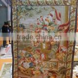 Imitate handmade embroidery flower rectangle tapestry