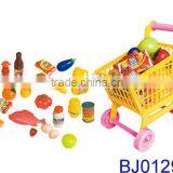 Fashion Kid Toy Funny Plastic Shopping Cart Supermarket Shopping Trolley thumbnail-6