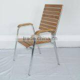 Garden Furniture Outdoor Restaurant Wooden Recliner Aluminum Dining Chair YC016 thumbnail-2