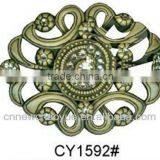 Nickle Free Fashion Pin Buckle With Filigree Details and Gems thumbnail-6