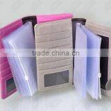 Colorful Woman Leather Inside PVC Job Card Name Card Holder Quality Choice thumbnail-2