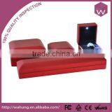 Magnetic Led Jewelry Boxes & Red Plastic Jewelry Packaging With Led Lights