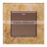 1 Gang Turn on off Button Switch With Crystal Pattern Face thumbnail-3