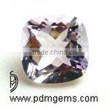 Pink Amethyst Faceted Cushion Semi Precious Gemstone