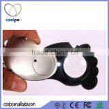 Promotional Magnifier Big-Foot Shaped LED Pocket With Keychain