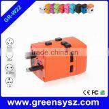 GR-W22 Non-grounding Electrical Plug Universal Travel Adapter Multi Socket With UK US AU EU thumbnail-1