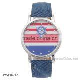 2016 Navy Blue Canvas Strap Wrist Watch thumbnail-1
