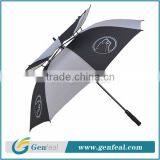 storm windproof double layer canopy golf umbrellas promotional custom logo