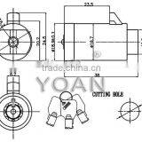 Bright Chrome Plating Sell Card Machine Lock thumbnail-3