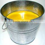 6-Inch Citronella Steel Bucket Garden Candle