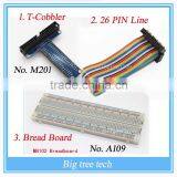 Raspberry Pi Model B Plus T Cobbler, Expansion DIY Kit (40pin Cable + Breadboard + T-cobbler)