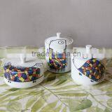 Original product!Decorative home accessories with fish decal storage jar