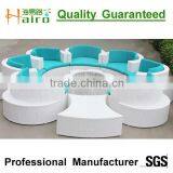 White Rattan Outdoor Furniture Table and 6 Chairs thumbnail-4