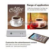 Customized logo printing table menu power bank real capacity for restaurant/coffee shop/bar