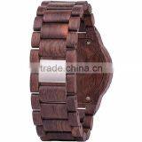 Man Wooden Watch Skin Gray Wooden Case Even Strap / Japan's Six-Pin With A Calendar Movement thumbnail-3