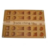 2014 Different shaped Chocolate silicone mold made in china