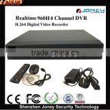 Mini 1U 960H H 264 Network DVR 4 Channel CCTV DVR