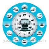 Round Photo Frame Wall Clock With 12 Bird Pictures and Sound thumbnail-3