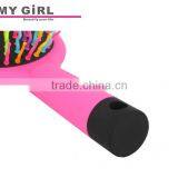 My Girl Portable Mirror Rainbow Hairbrush Top Sale Personalized Nylon Comb thumbnail-3