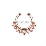 American&European Style Fake Nose Ring Non Piercing Nose Ring Diamond Nose Ring thumbnail-4