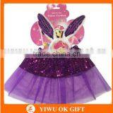 Wholesale Price Girls Sequined Butterfly Angel Wings With Tutu Skirt Halloween Christmas Party Cosplay Costume thumbnail-2