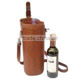 Wholesale Leather Single Deluxe Wine Carrier thumbnail-1