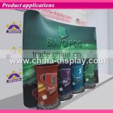 2016 hot sales exhibition tension fabric backdrop custom booth design