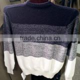 computer knitted sweater men color combination pullover