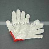Nature White Color Cotton Working Gloves
