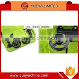 Green Shopping Cart Compact Tote Grocery Bag 2 Wheels Trolley For Storage thumbnail-5