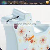 China Product Wholesale Ceramic Dog Piggy Bank for Gift thumbnail-2