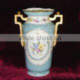 Elegant White Handicraft Ceramic Flower Receptacle With Lady Dancing thumbnail-3