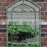 Small Antirust European Style Metal Framed Wall Mirror thumbnail-1