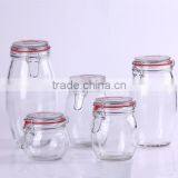 4pcs Sealed Clear Glass Canister thumbnail-1