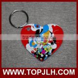 2017 Hot Sell Wooden Round Key Chain customized key chains
