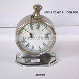 Round Table Clock Hand Watch Style in Mirror Polish Finish and Alos Available in Nickel Plating thumbnail-1