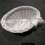 Cheap Round Pink Wicker Bike Basket thumbnail-3