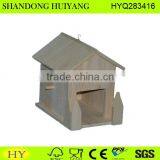 FSC Natural Unfinished Wood Bird Feeder With Hanging Hook thumbnail-1