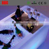 led ice bucket mini ice pot, led mini cooler, glow ice bucket