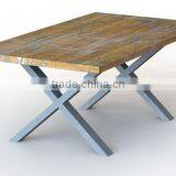 28 Inch Matel Furniture Parts X Shape Steel Table Leg for Wood Table thumbnail-4