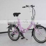 20 Inch Fashionable CE Foldable Electric Folding Bike for Women thumbnail-3