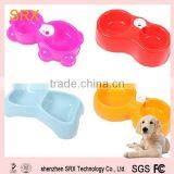 Cute Double Dog Feeding Dish / Plastic Double Dog Water Dish /custom Plastic Double Dog Food Bowl thumbnail-2